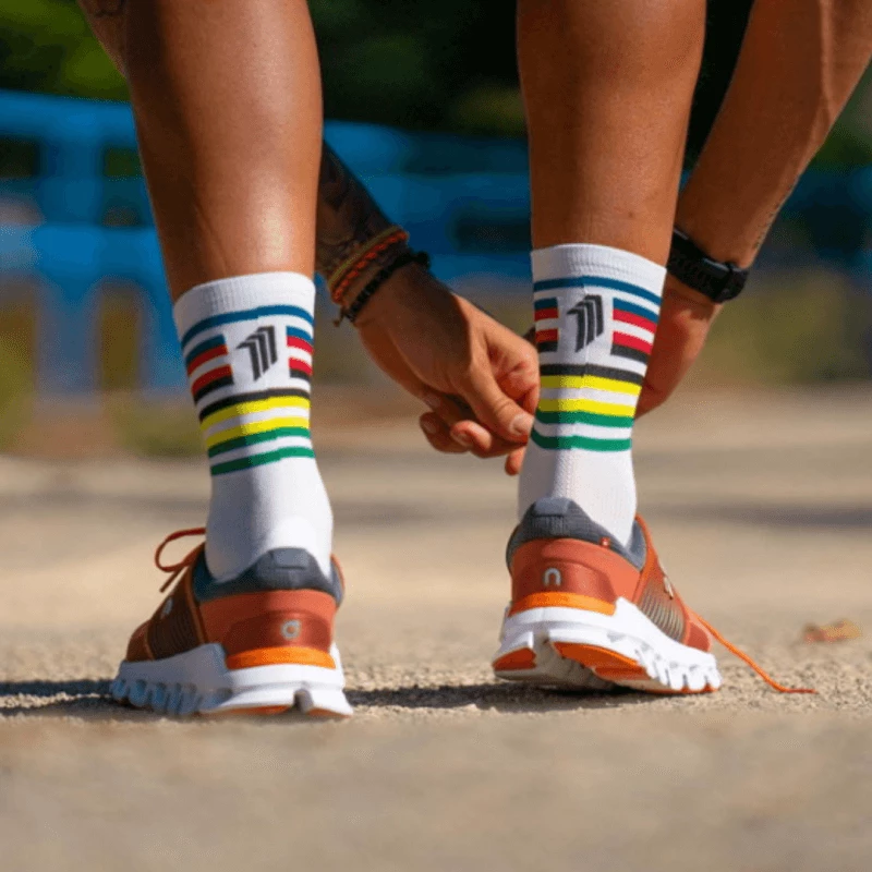 Calcetines Sporcks Champ Blanco Azul Negro 2 Calcetines Sporcks Champ Blanco Azul Negro - Imagen 2