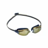 Gafas De Natación Aqua Sphere Fastlane Azul Dorado Lentes Espejadas
