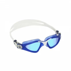 Gafas De Natación Aqua Sphere Kayenne Blanco Azul Lentes Espejadas