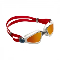 Gafas De Natación Aqua Sphere Kayenne Pro.A Rojo Con Lentes Espejadas