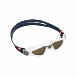 Gafas De Natación Aqua Sphere Kayenne Small Negro Blanco Lentes Polarizadas Marrón