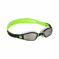 Gafas De Natación Michael Phelps Ninja Negro Verde Lentes Espejadas