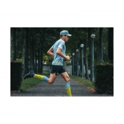 Medias Compresión Compressport R2V2 Gris Verde Lima -Natación Tienda de ventas medias compresion compressport r2v2 gris verde lima 4