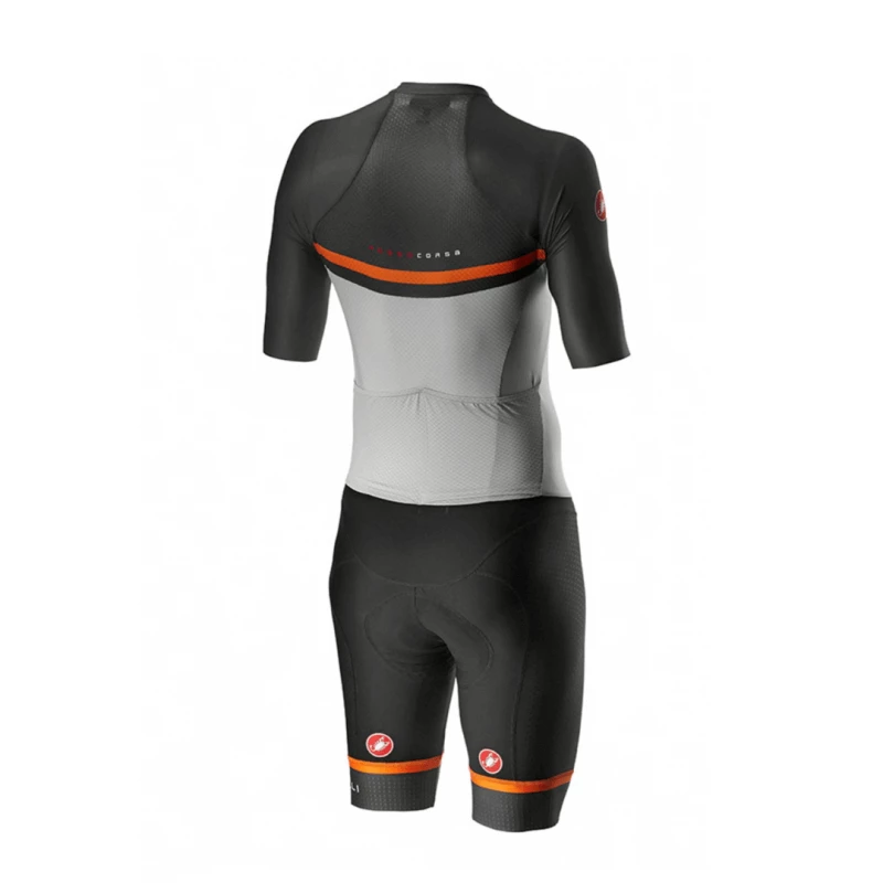 Mono De Ciclismo Castelli Sanremo 4.0 Speed Suit Gris Naranja 2 Mono De Ciclismo Castelli Sanremo 4.0 Speed Suit Gris Naranja - Imagen 2