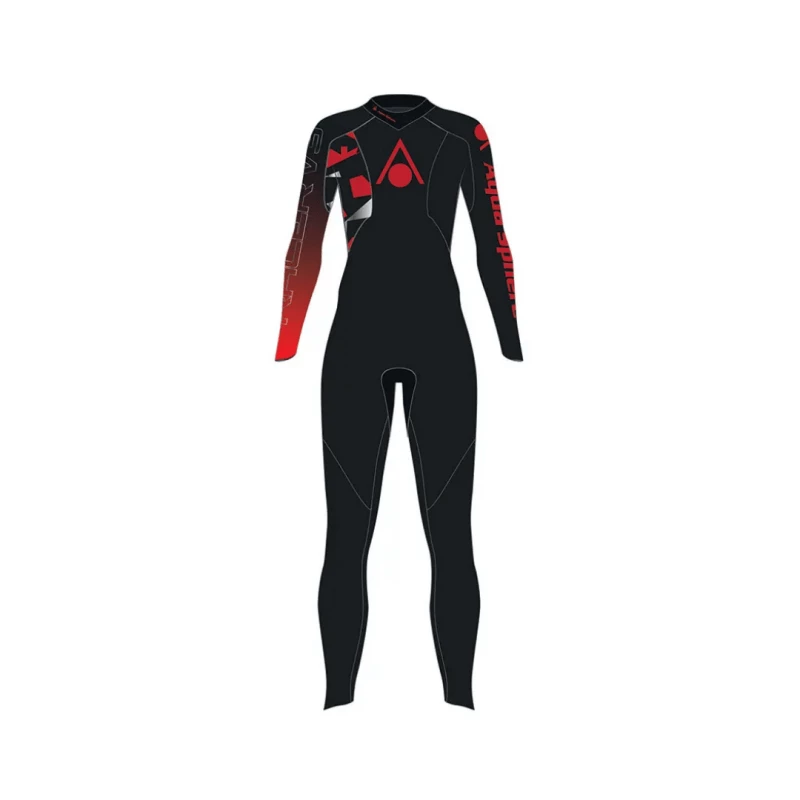 Neopreno Aqua Sphere Racer 3 Negro Rojo 2 Neopreno Aqua Sphere Racer 3 Negro Rojo - Imagen 2