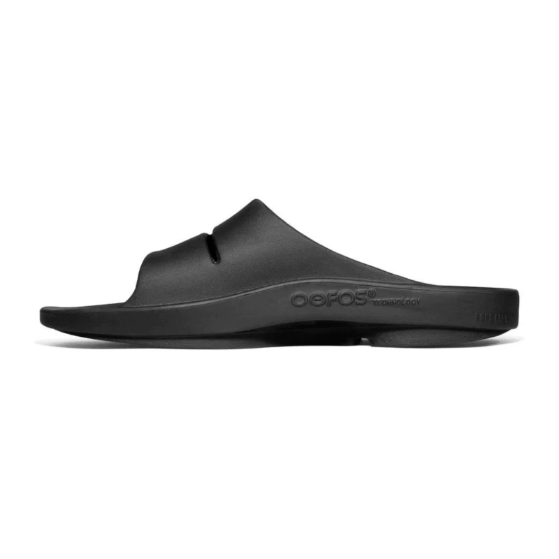 Sandalias Oofos OOahh Negro Unisex 2 Sandalias Oofos OOahh Negro Unisex - Imagen 2