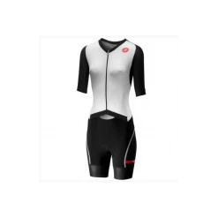 Tritraje Castelli Integral All Out Mujer Blanco Negro